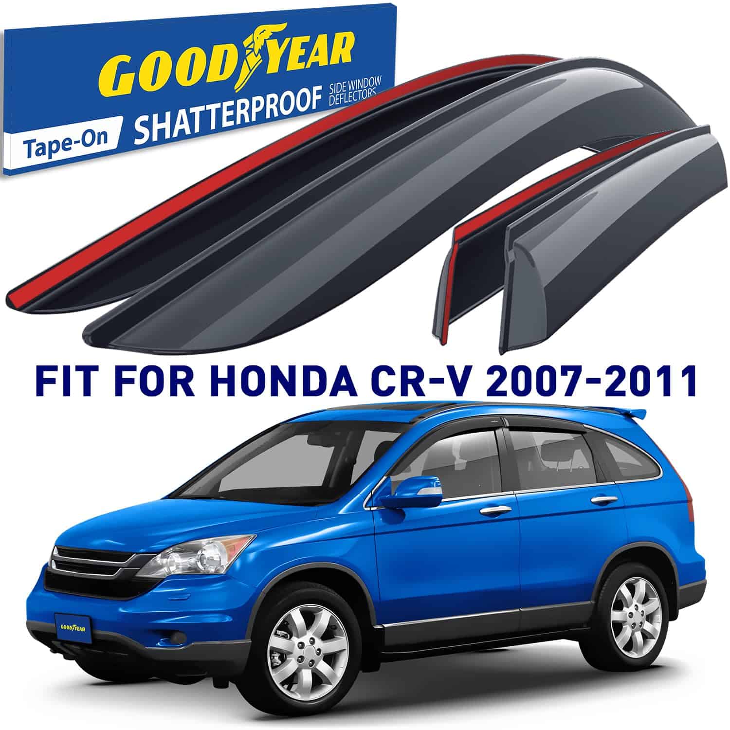 Deflectores de ventanilla laterales -Humo Premium - Imagen 3