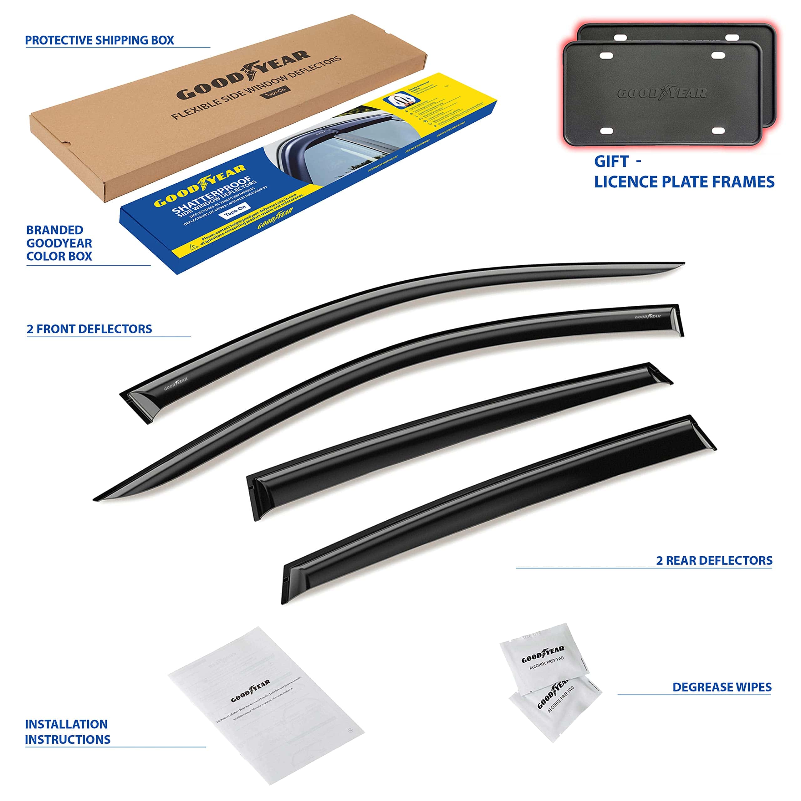 Deflectores de ventanilla laterales -Humo Premium - Imagen 7