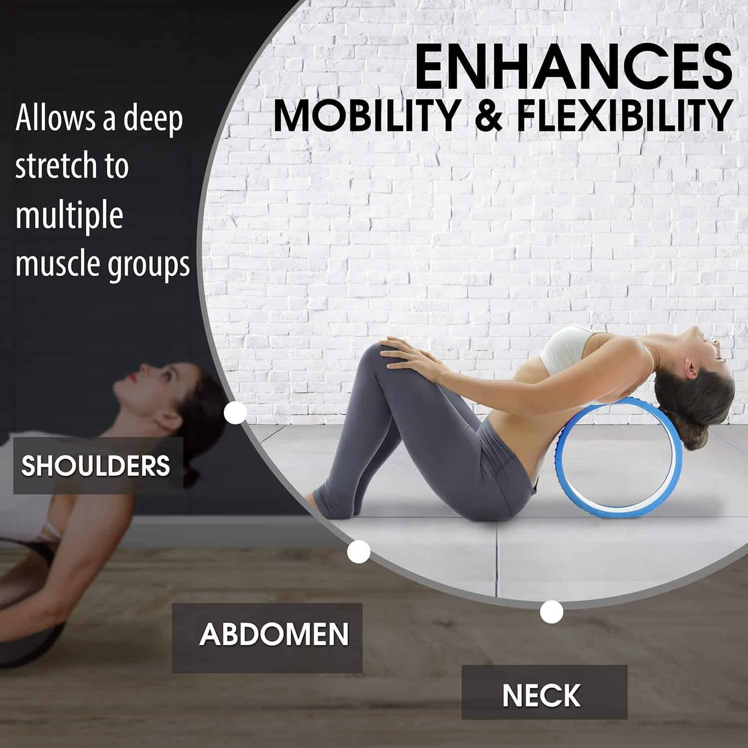 Realign Back Wheel: Trigger Point, Yoga Wheel, Foam Roller, - Imagen 4