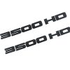 2pcs Emblemas de Placas de Nombre 3500HD 3500 HD en Negro