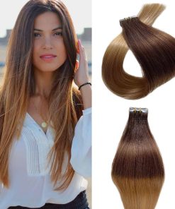 Extensiones de Cabello Humano Real Tape in Ombre Multicolor