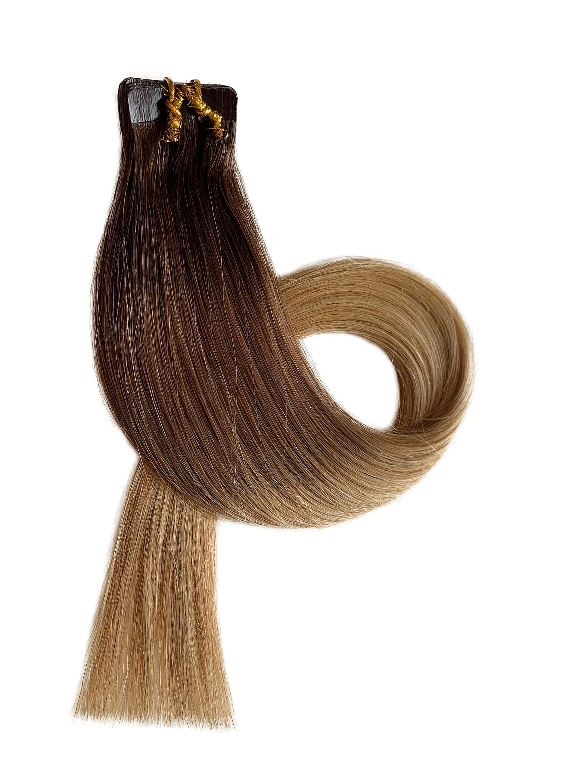 Extensiones de Cabello Humano Real Tape in Ombre Multicolor - Imagen 6