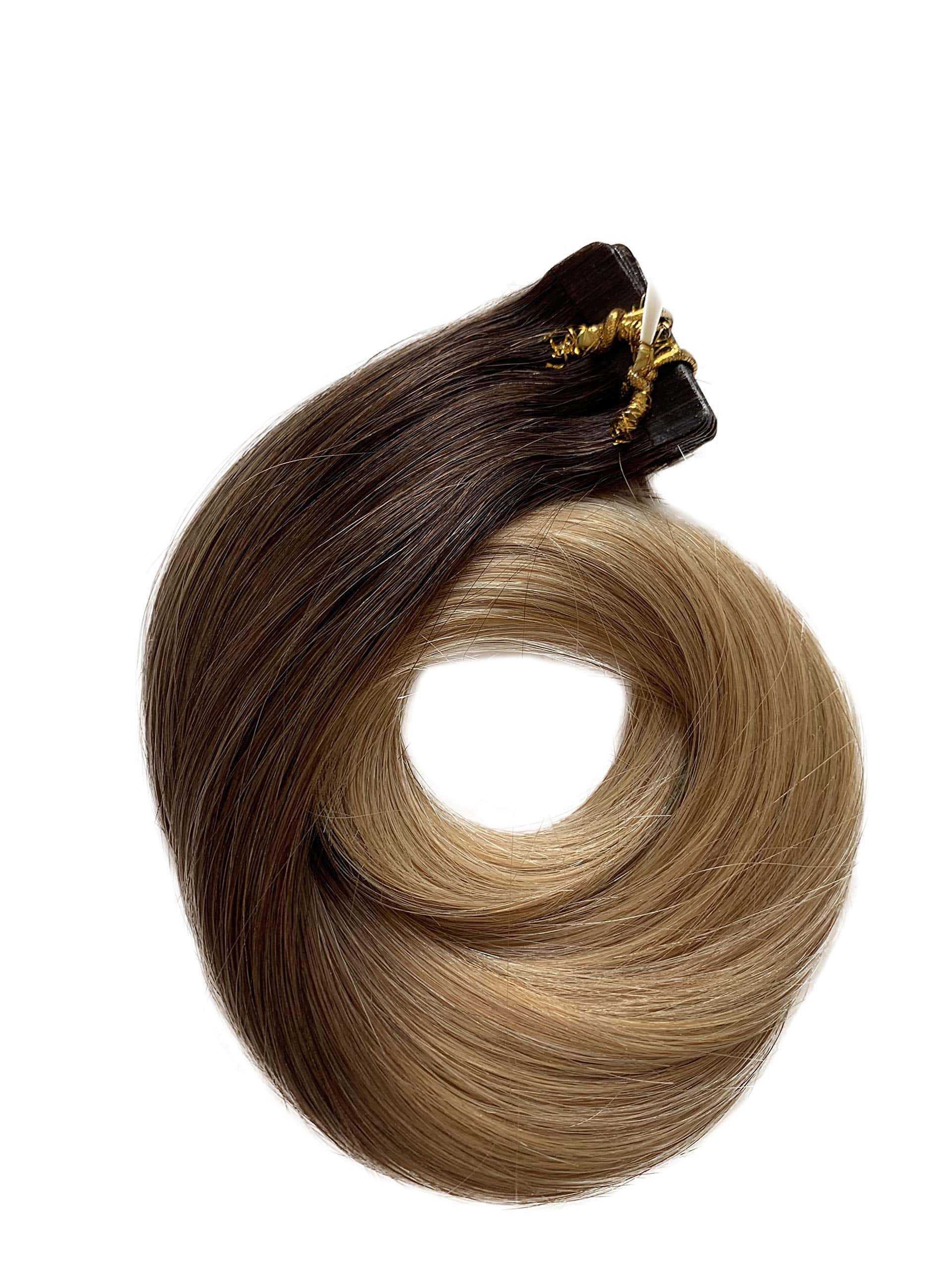 Extensiones de Cabello Humano Real Tape in Ombre Multicolor - Imagen 4