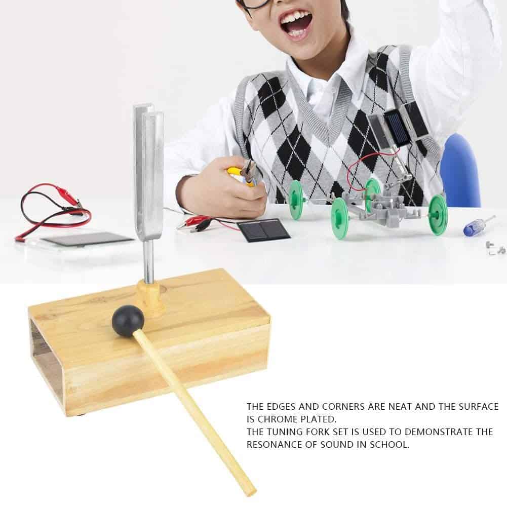 2 piezas Diapasón 440HZ Vibración con Caja de Resonancia de - Imagen 7