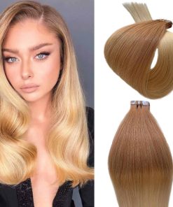 Extensiones de Cabello Humano Real de Calidad Tape in Ombre