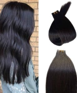 Extensiones de Cabello Humano Real con Adhesivo en Piel