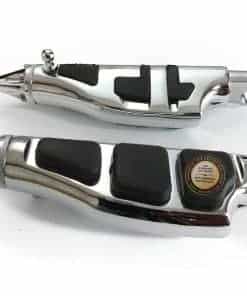 Pata trasera de pasajero para motocicleta Cromada para