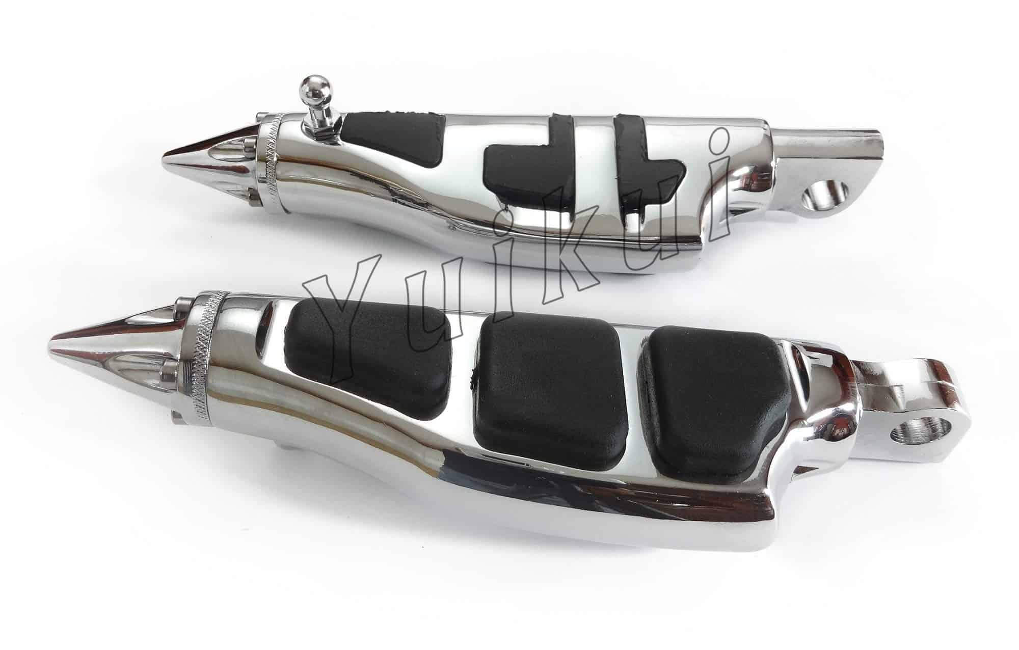 Pata trasera de pasajero para motocicleta Cromada para - Imagen 7