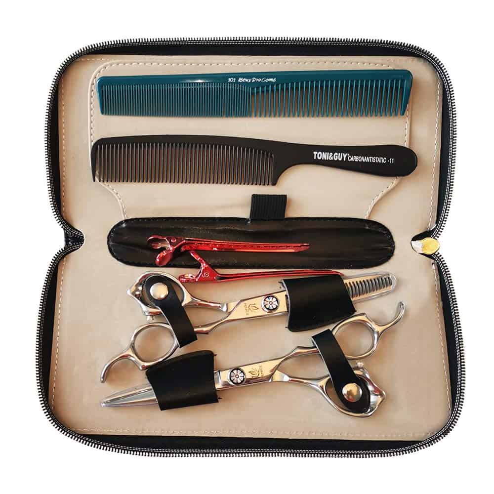 Tijeras de corte y adelgazamiento de cabello profesional - Imagen 8