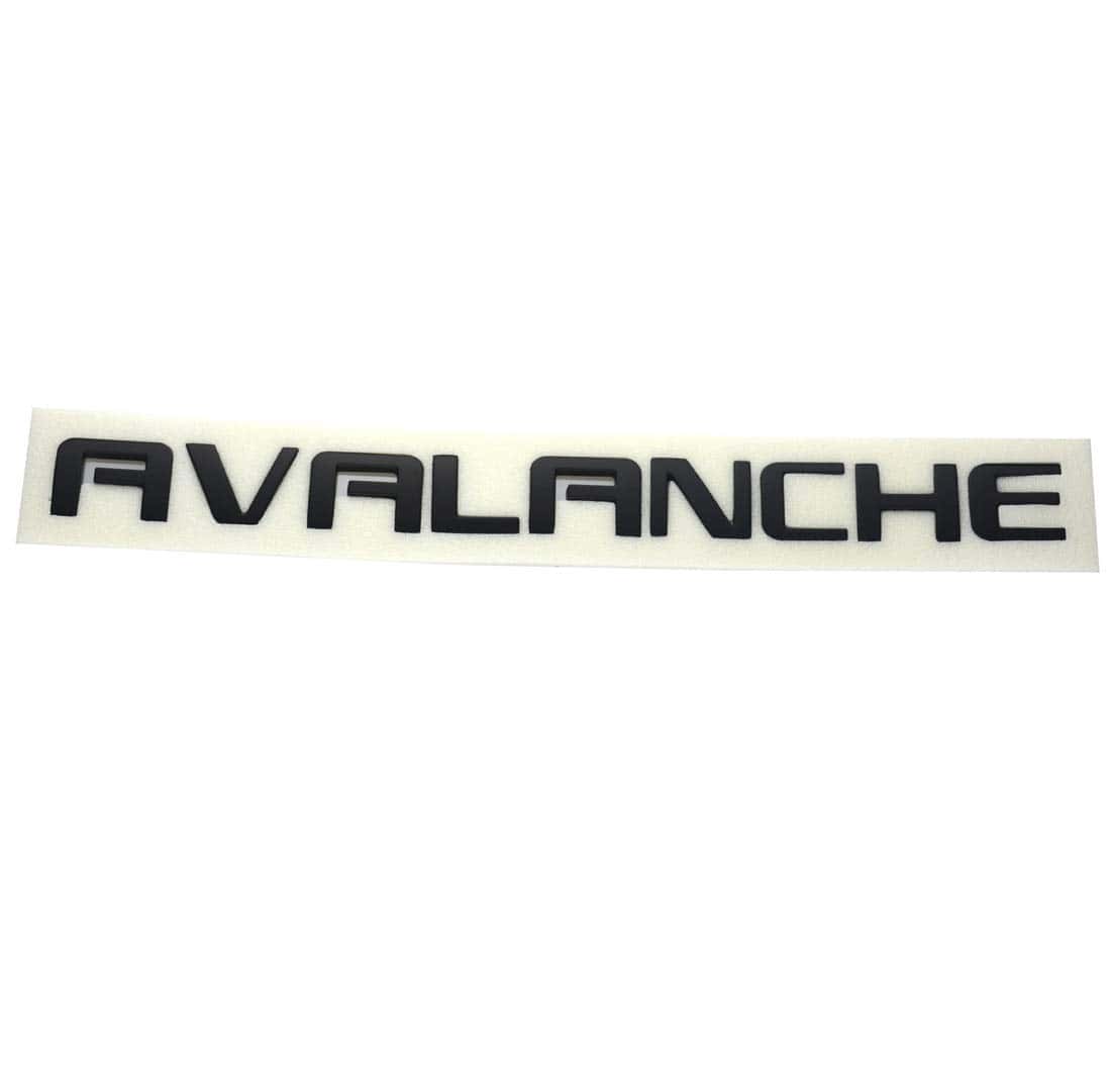 3Pcs Emblema de Plástico Negro Mate AVALANCHE para Gm 07-16 - Imagen 4