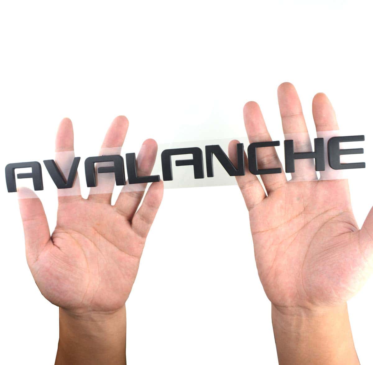 3Pcs Emblema de Plástico Negro Mate AVALANCHE para Gm 07-16 - Imagen 6