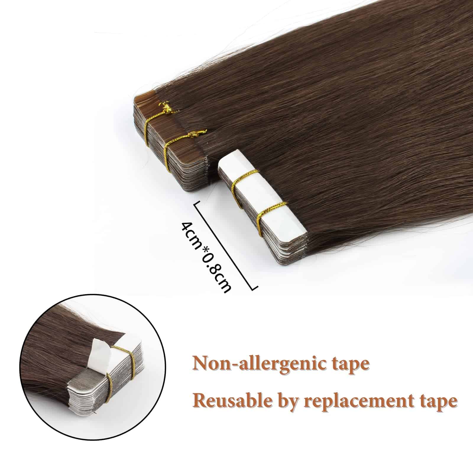 Extensiones de Cabello en Cinta Lovrio 14" 20 Pzas 50g - Imagen 7