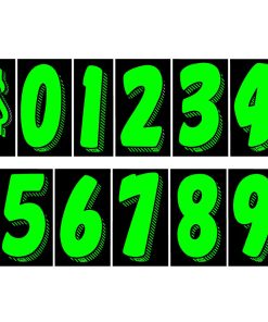 Auto Dealer Supplies 7 1/2 Vinilos con Números, Calcomanías