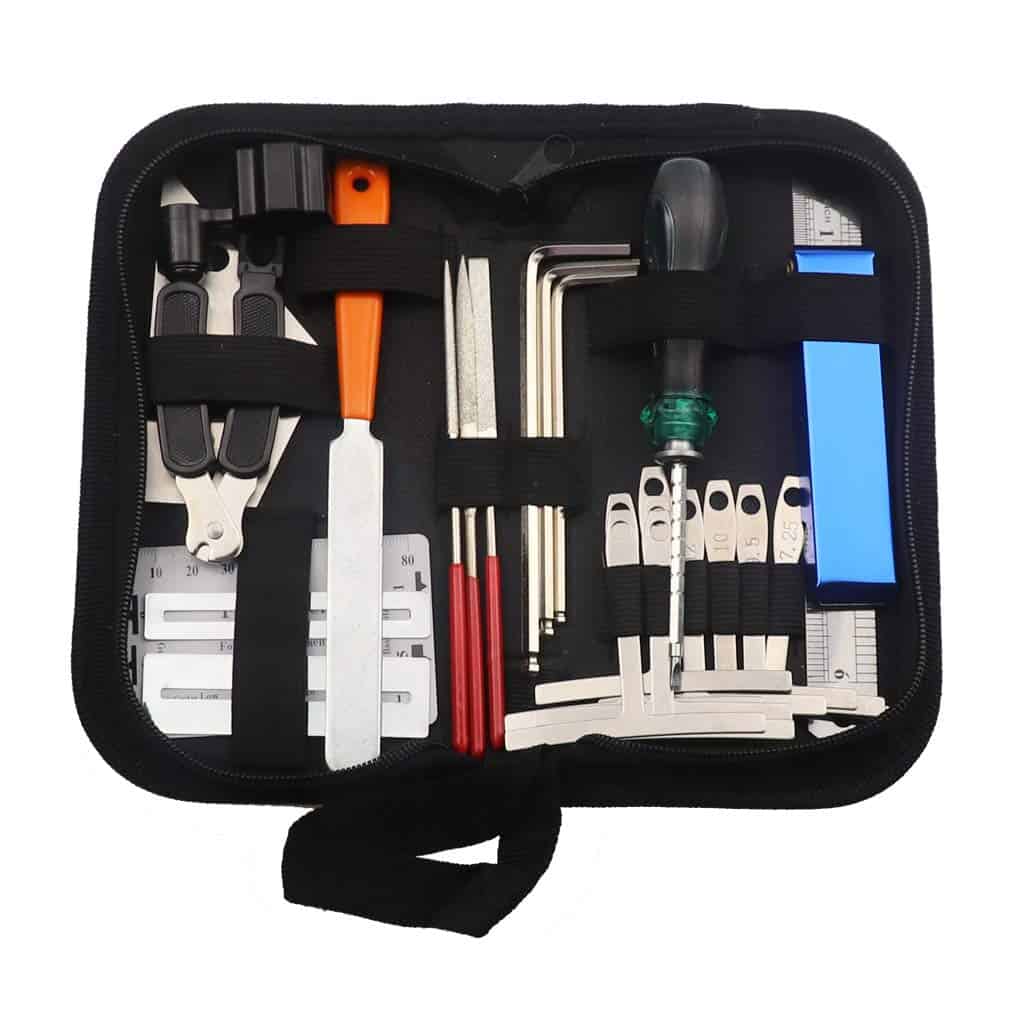 Kit de Herramientas para Guitarra Reparación Mantenimiento