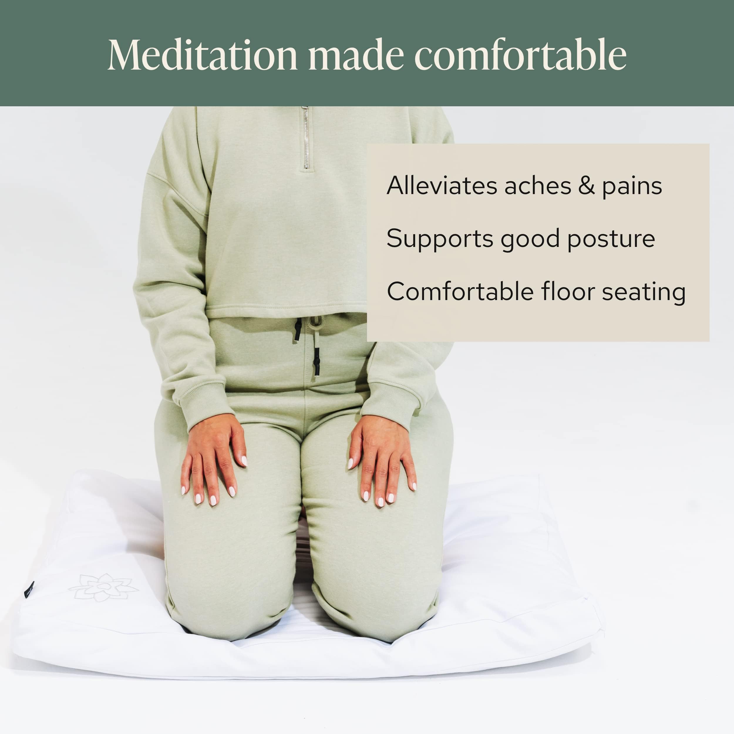 Almohadilla de Meditación Zabuton de Tela de Algodón - Imagen 3