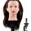 Cabeza de maniquí con cabello humano al 100% para