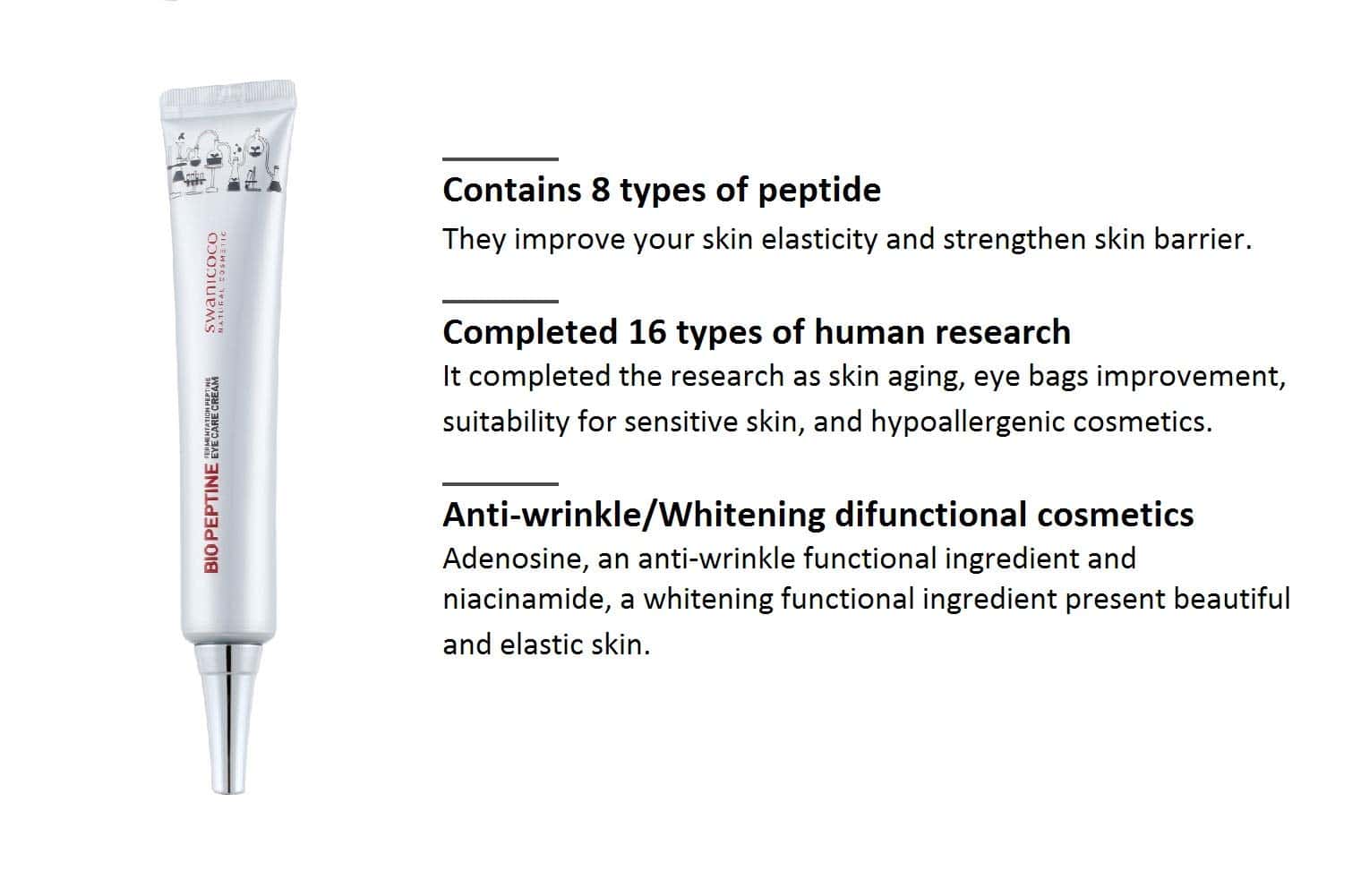 Crema para el Cuidado de los Ojos SWANICOCO Fermentation - Imagen 3