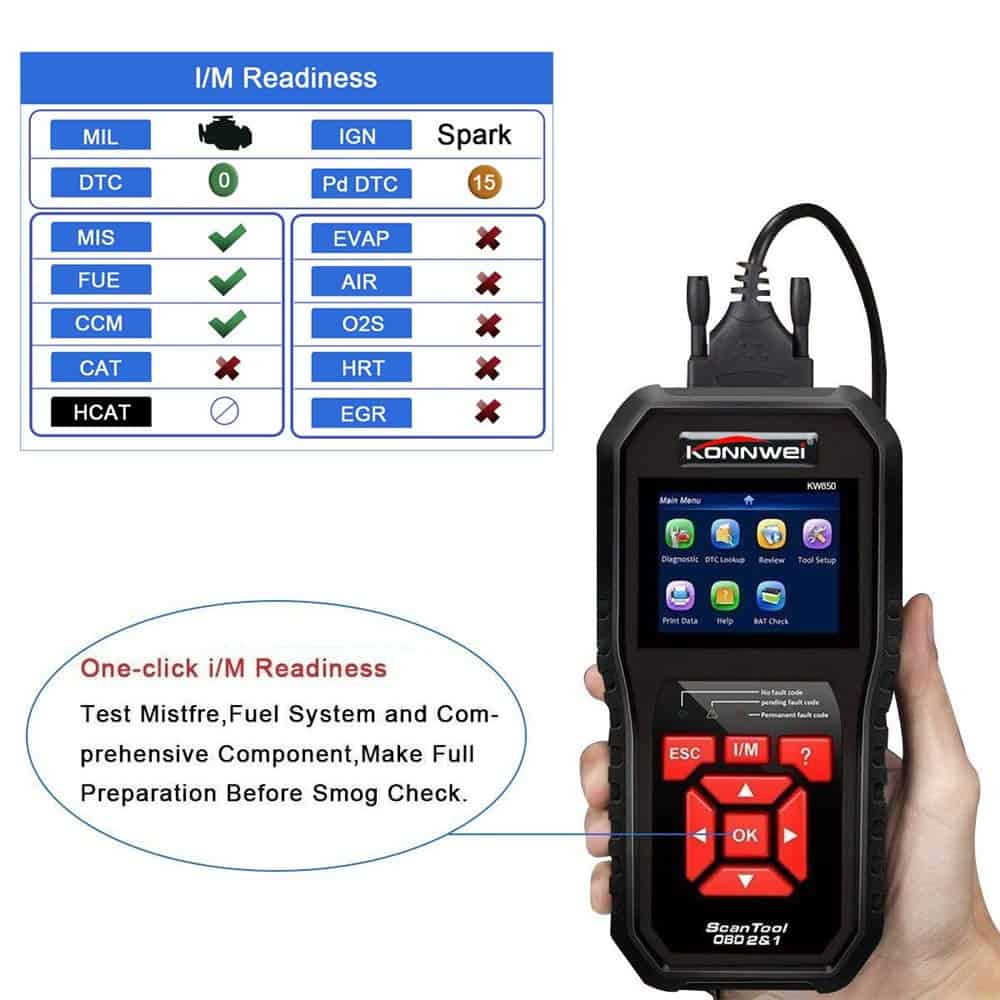 KONNWEI Auto OBD2 Scanner Escáner Profesional de OBD II - Imagen 4