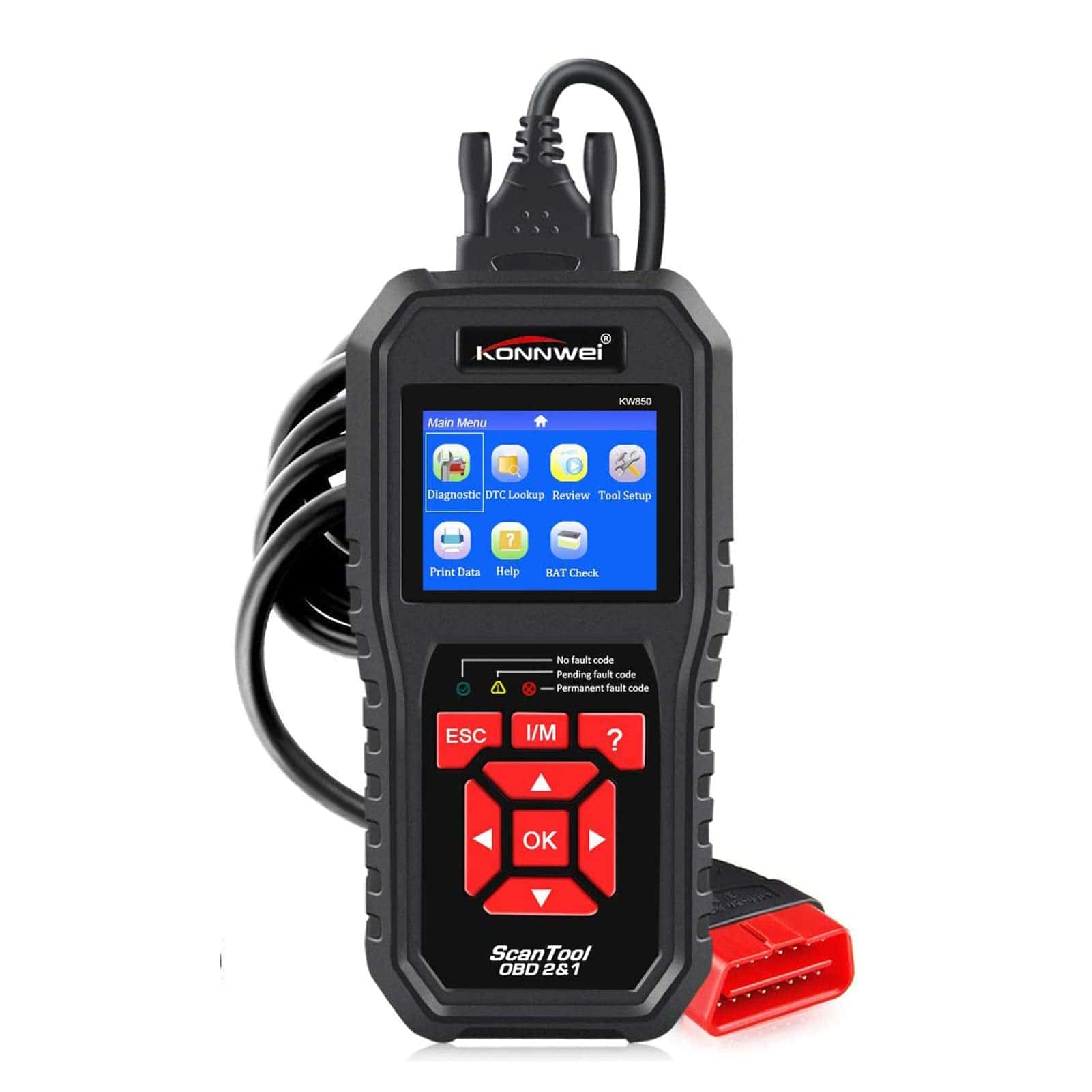 KONNWEI Auto OBD2 Scanner Escáner Profesional de OBD II