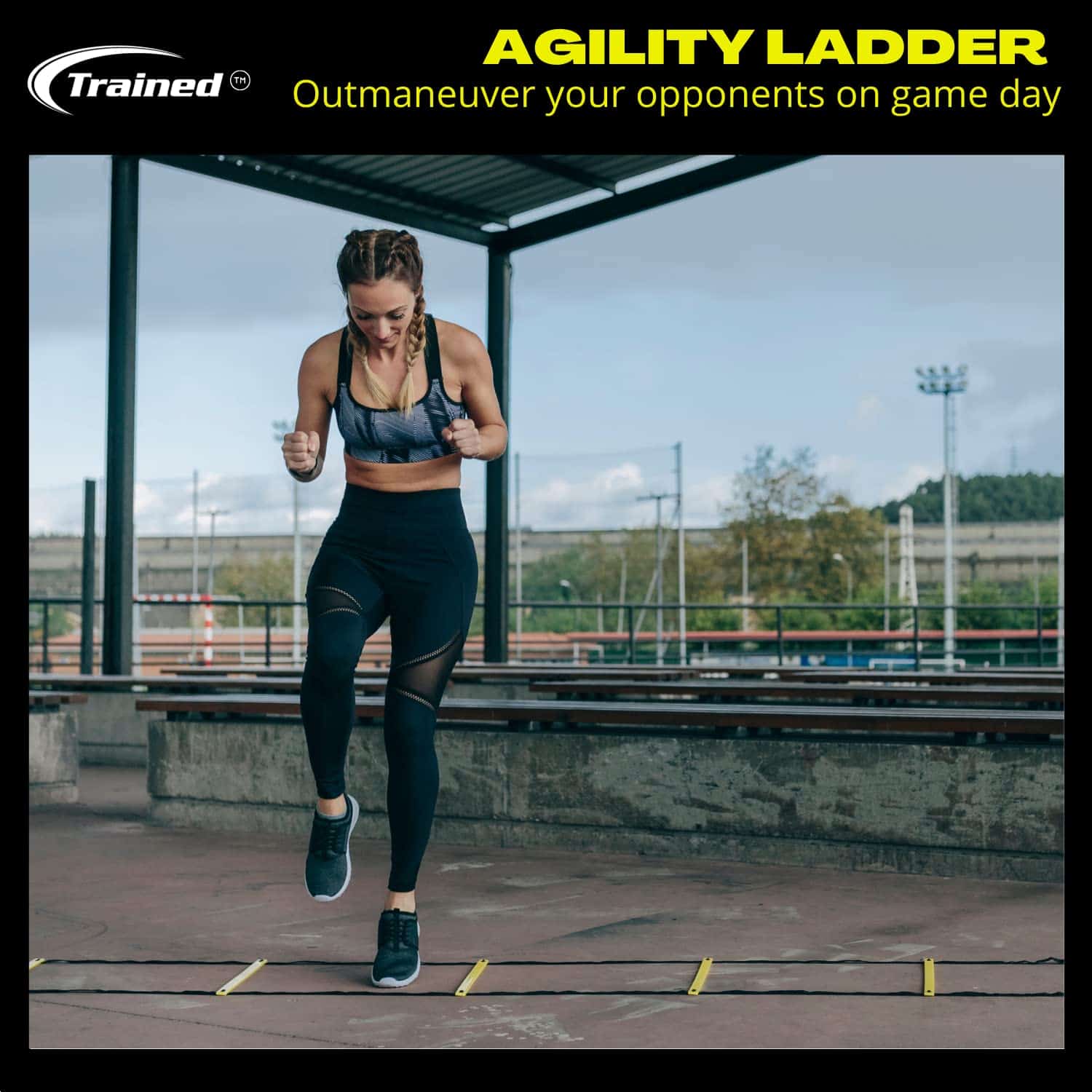 Paquete de Entrenamiento de Escalera de Agilidad con 6 - Imagen 3