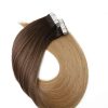 Extensiones de Cabello Remy Straight Tape In Cabello Humano