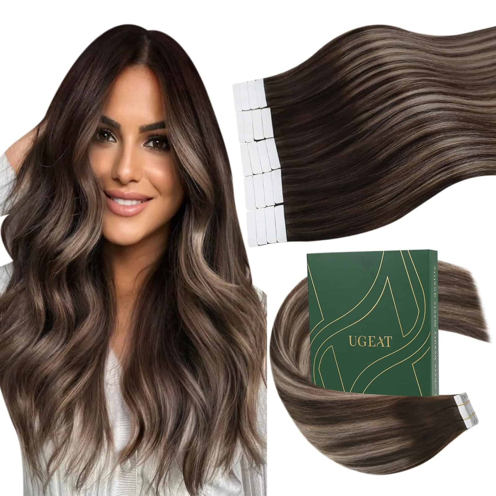 Extensiones de Cabello en Cinta Invisible Ugeat de Cabello