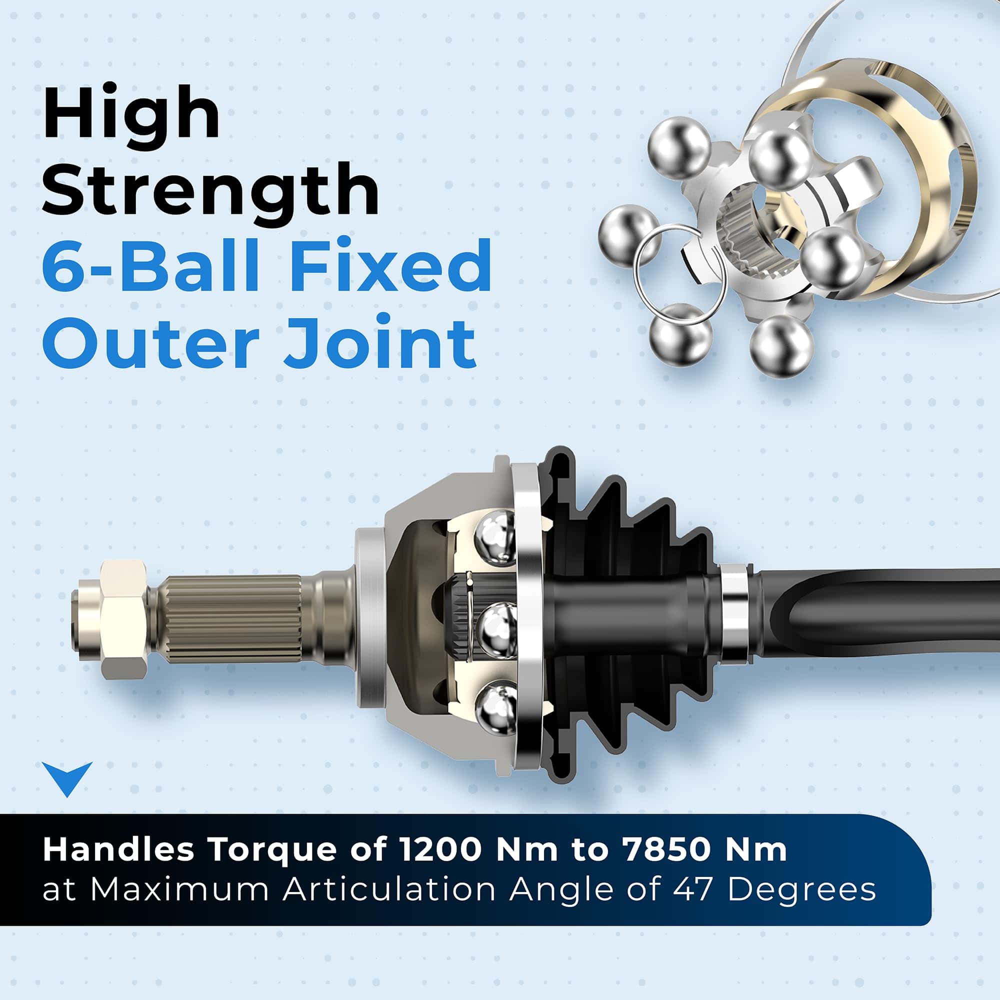 Eje de transmisión delantero izquierdo Bode-man para Toyota - Imagen 5