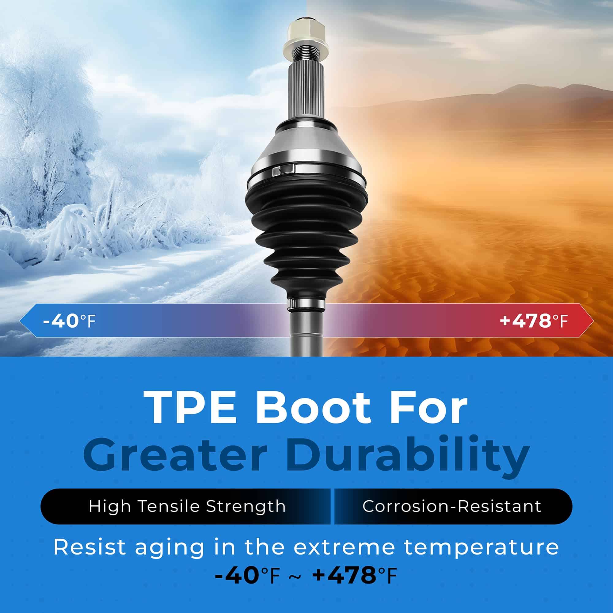 Eje de transmisión delantero izquierdo Bode-man para Toyota - Imagen 4