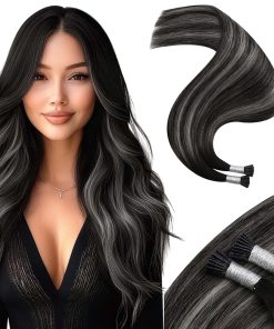 Extensiones de Cabello Humano Itip Moresoo Ombre Negro