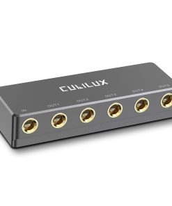 Cubilux Divisor de Señal de 5 Vías de un Cuarto de Pulgada,