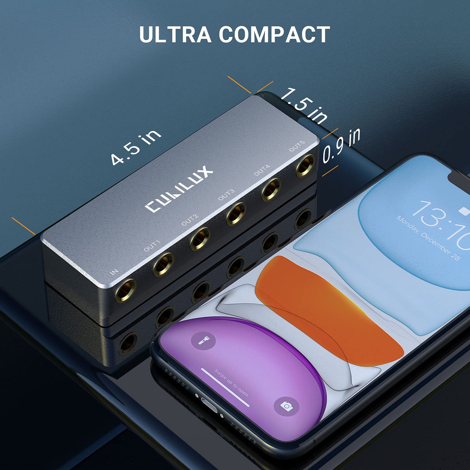 Cubilux Divisor de Señal de 5 Vías de un Cuarto de Pulgada, - Imagen 6