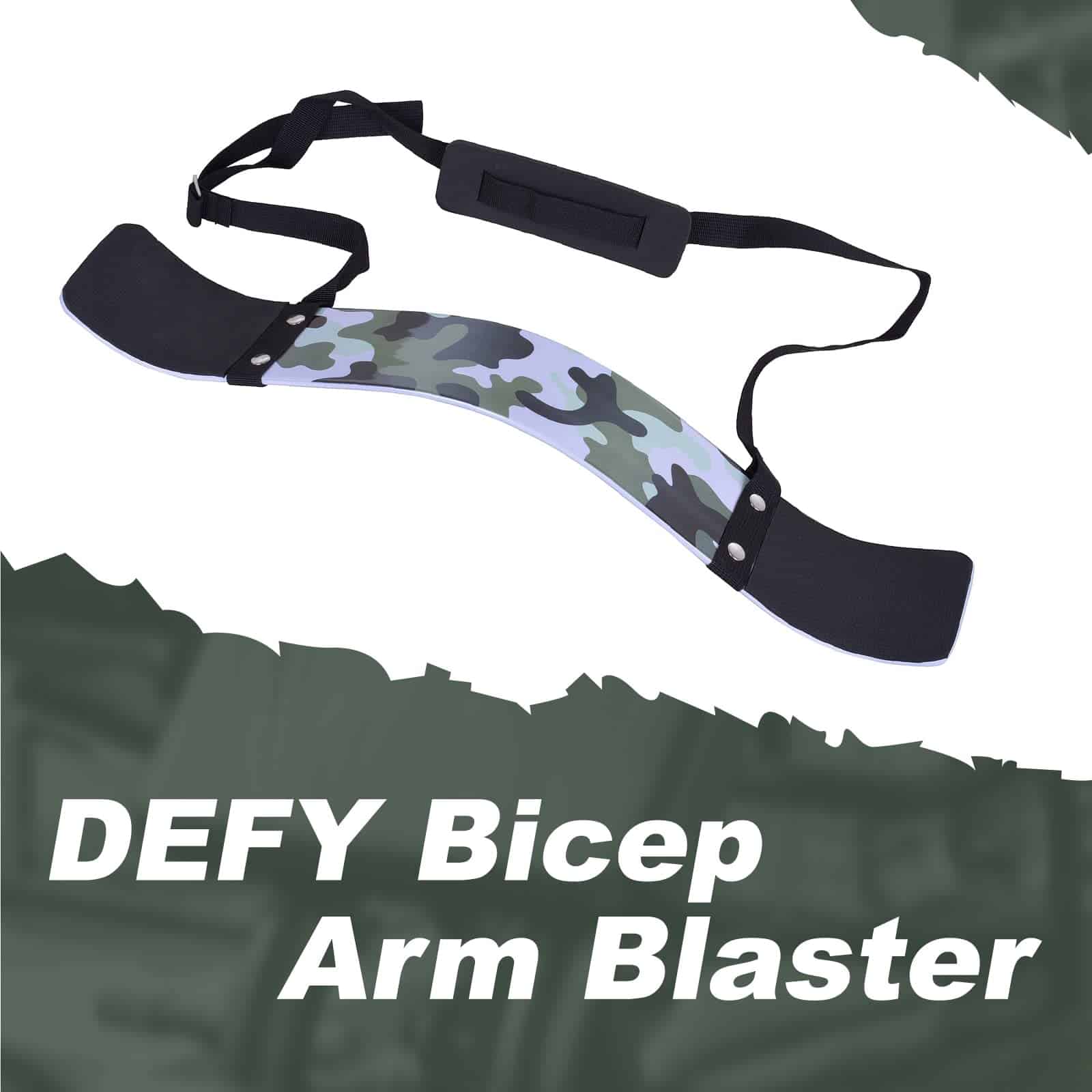 DEFY Arm Blaster para Bíceps y Tríceps -Verde Camuflaje - Imagen 10