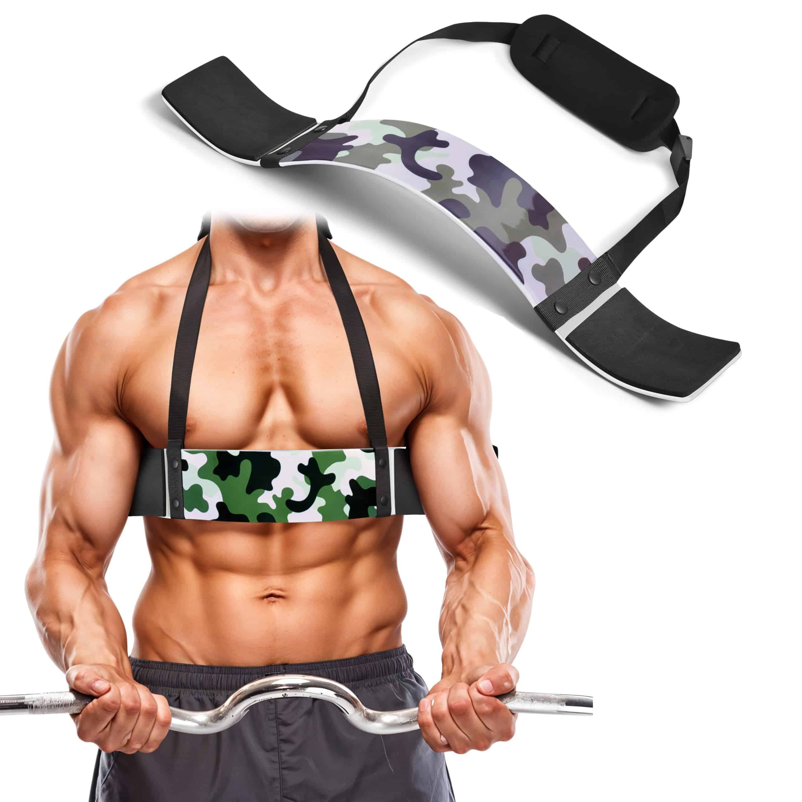 DEFY Arm Blaster para Bíceps y Tríceps -Verde Camuflaje