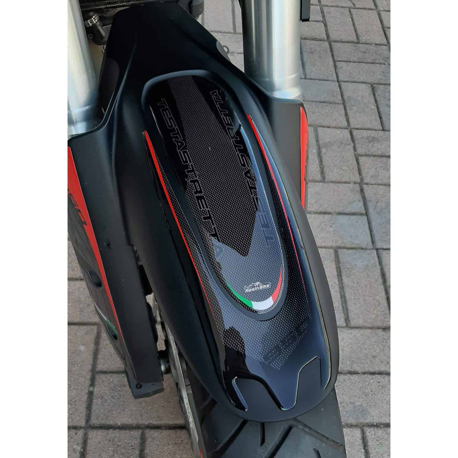 Calcomanías de Resina 3D para Moto -Blanco