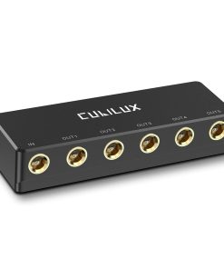 Cubilux Passive 6.35mm Headphones Splitter Box, 1/4” Stereo