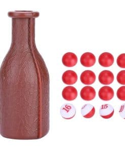 Botella de agitación de billar de goma con 16 bolas