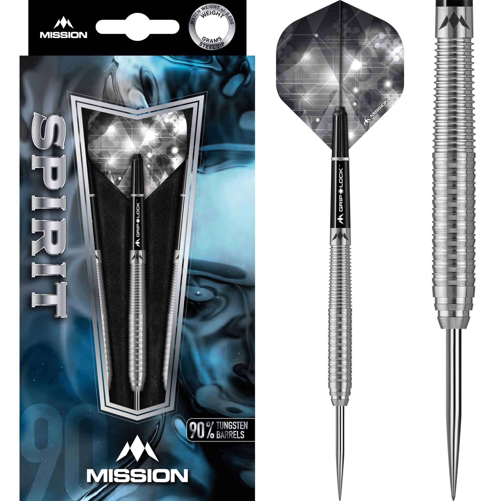 Dardos de Puntas de Acero de Tungsteno Mission Spirit M1