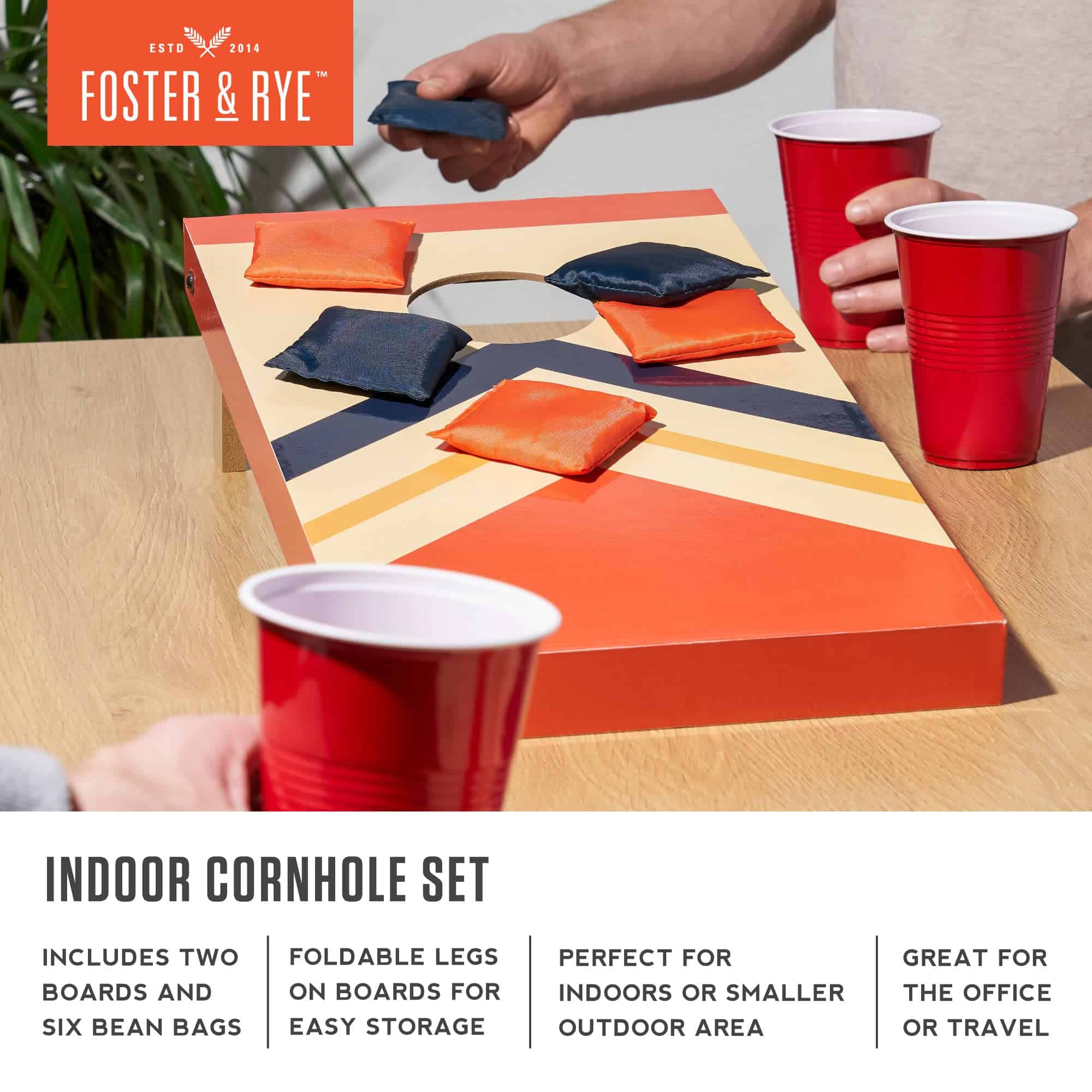 Juego de mesa de mini cornhole Foster & Rye Indoor - Juego - Imagen 3