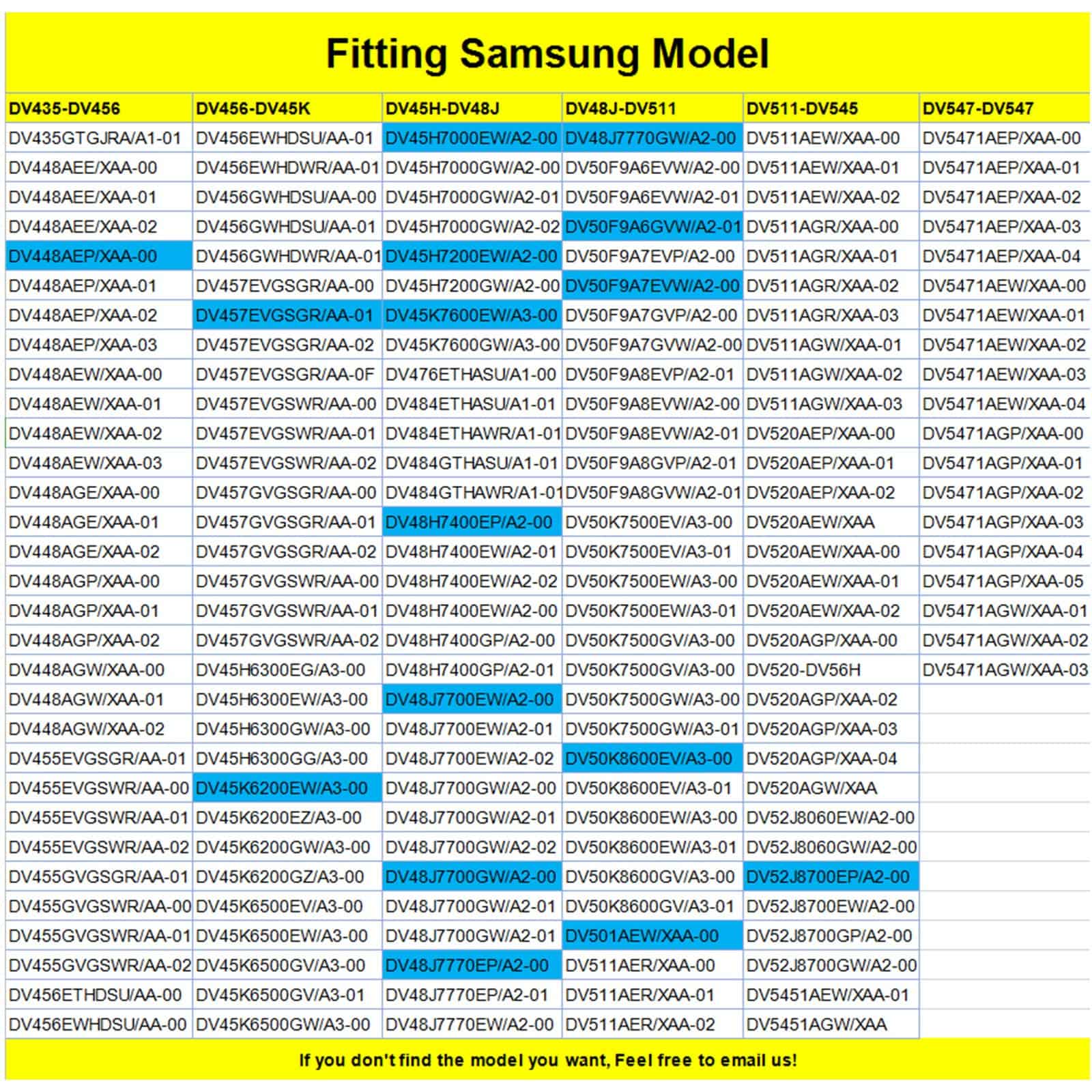Piezas de correa de polea mejorada para secadora Samsung, - Imagen 7