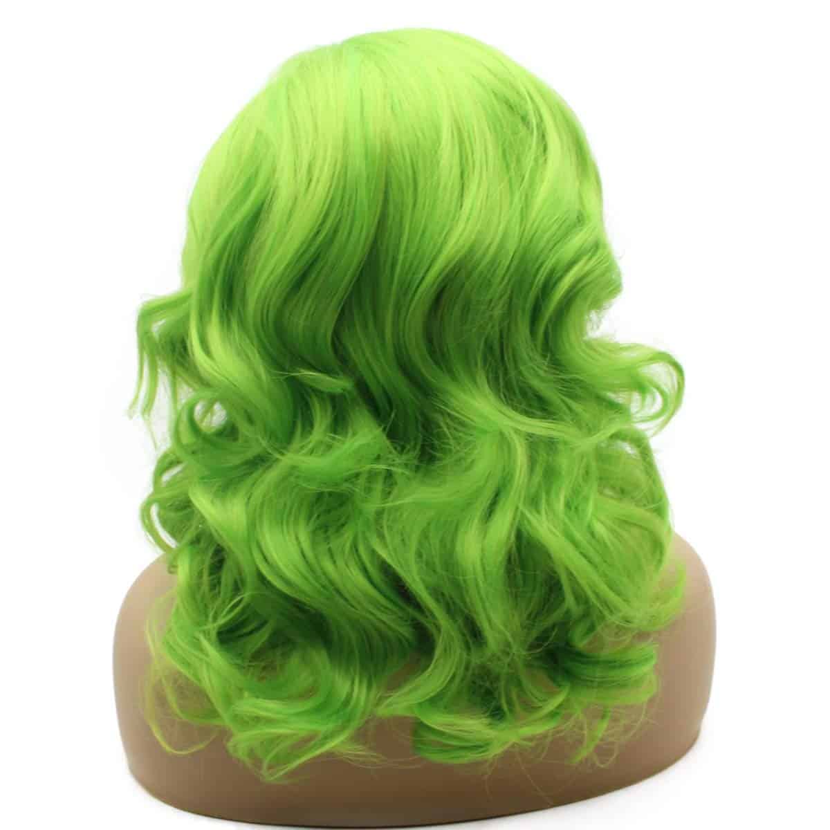 Pelucas de Encaje Frontal Sintético Ondulado a la Altura de - Imagen 5