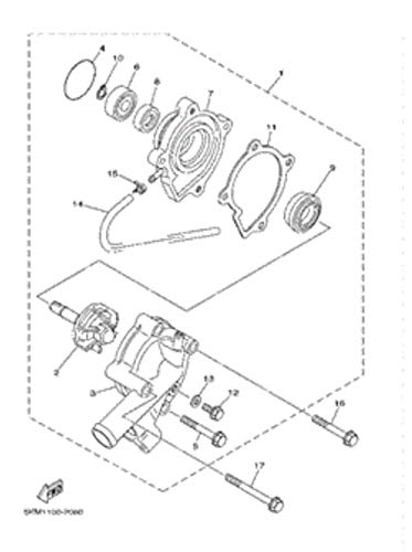 Bomba de Agua Compatible con Yamaha Grizzly 660 YFM660 - Imagen 10