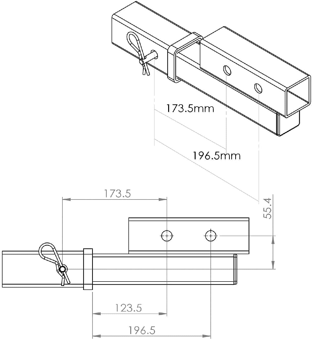 Adaptador de Enganche Alto-Bajo Ride KAC, Resistente con - Imagen 7