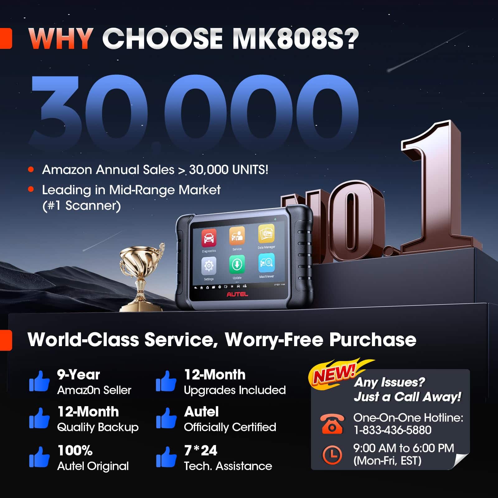 Autel Scanner MaxiCOM MK808S: 2025 Herramienta - Imagen 10