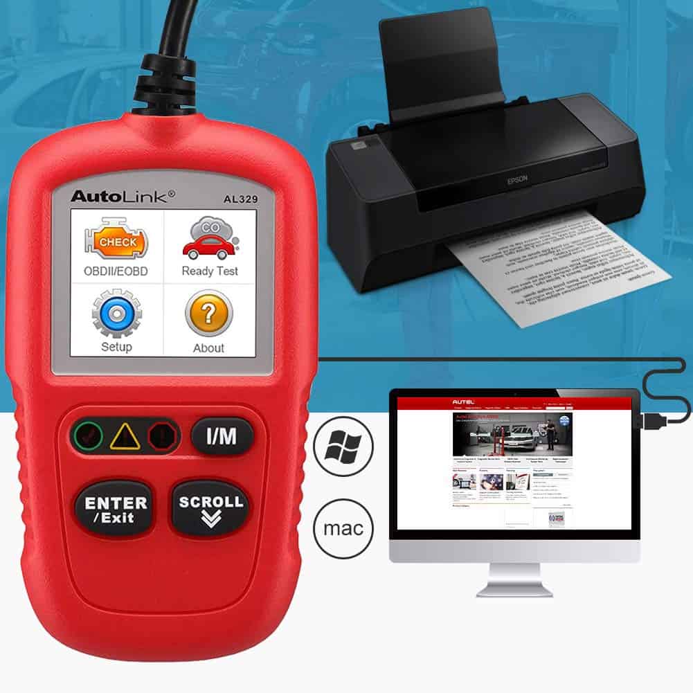 Autel AutoLInk AL329 con Estuche, Tecla de Preparación I/M, - Imagen 7