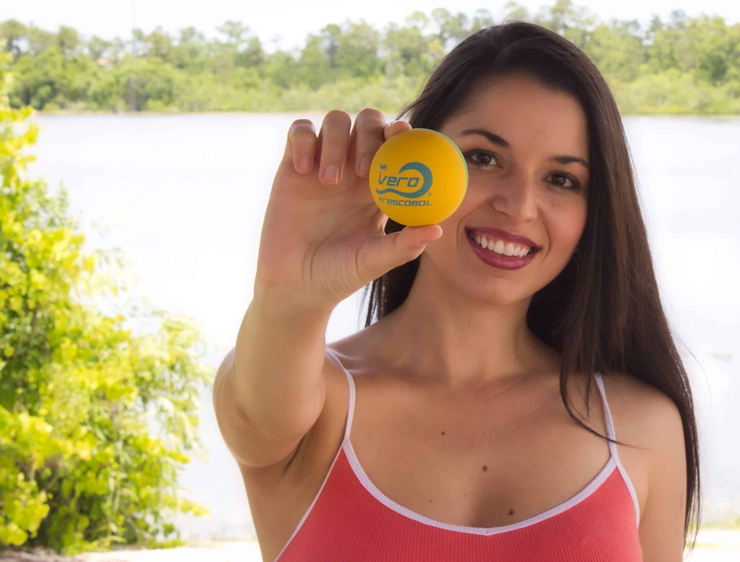 Pelotas Pro Vero Frescobol, Paquete de 4 Pelotas Amarillo - Imagen 4