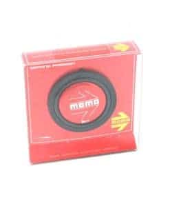 Botón de claxon de volante MOMO rojo genuino NUEVO