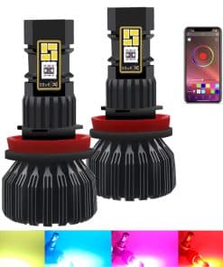 Bombilla de luz antiniebla LED RGB, Viesyled H11/H8/H9 3020