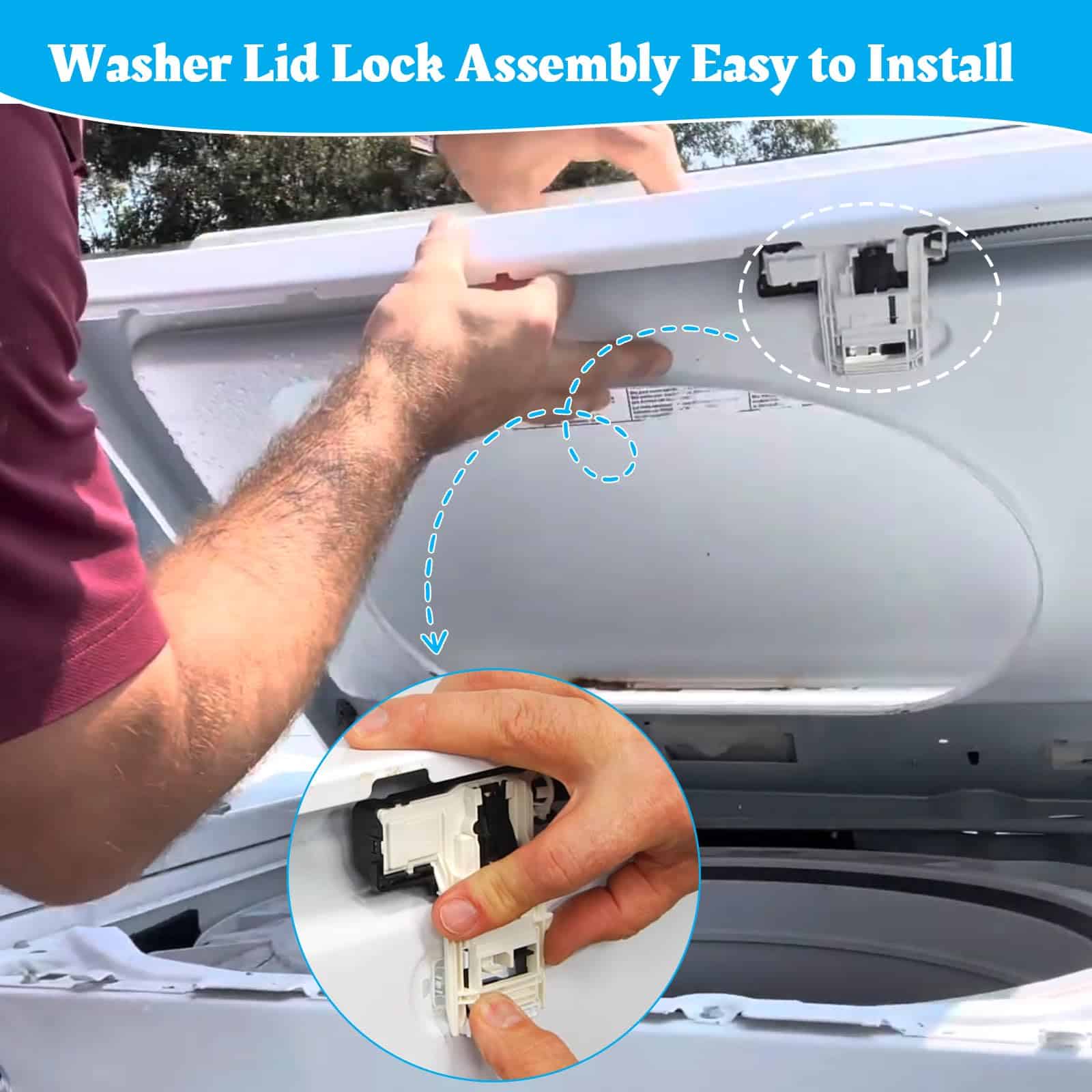 Ensamblaje de bloqueo de tapa de - lavadora - Imagen 6