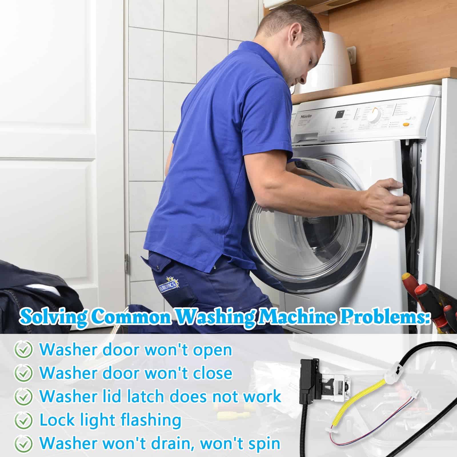 Ensamblaje de bloqueo de tapa de - lavadora - Imagen 8