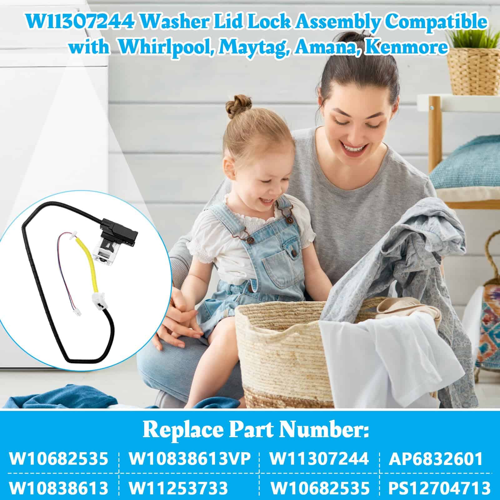 Ensamblaje de bloqueo de tapa de - lavadora - Imagen 5